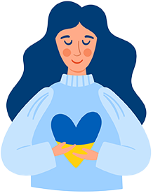 person peace in ukraine art