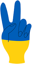 hand peace in ukraine art